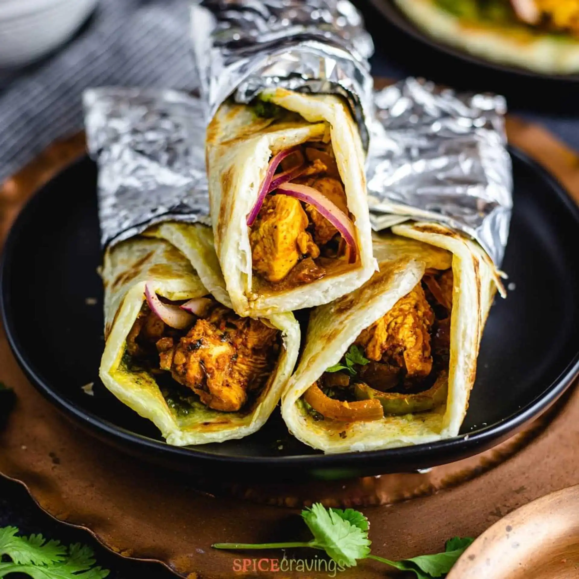 Delicious Chicken Tikka Roll at Delhi Guyz in Saskatoon, SK